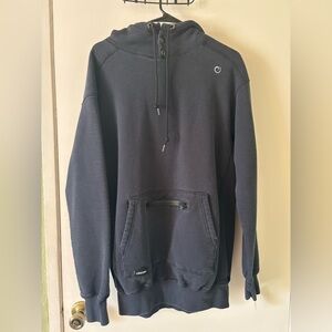 Origin The OG heavy Hoodie with Front Pocket, Carbon black size L